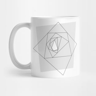 Abstract geometrical tunnel Mug